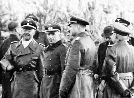 Himmler visits the Peenemünde rocket research site