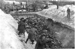 Pit with corpses