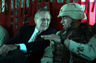 Rumsfeld with Sanchez